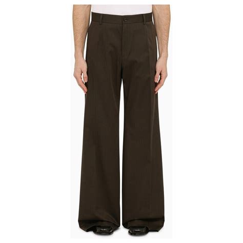 dolce gabbana pantalone capri blu e marrone|Pantaloni Dolce & gabbana in Cotone Marrone taglia 46 IT.